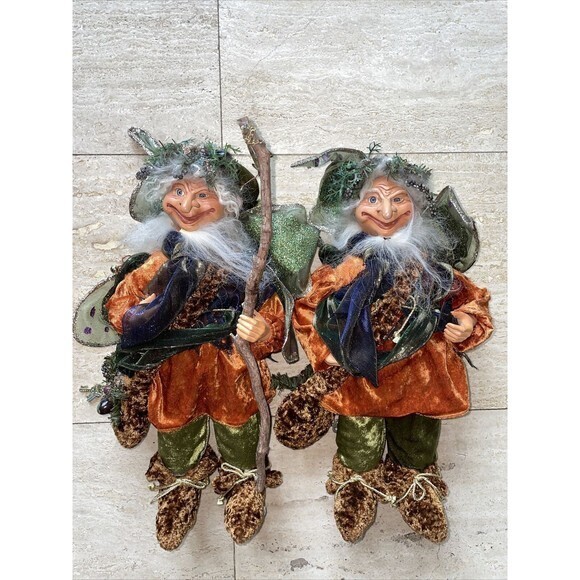 Elf/ Ferry Gatekeeper 16” handcrafted Mark Roberts Set Of 2‎ - Picture 1 of 6